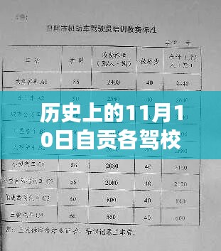 🌟历史上的11月10日，自贡各驾校最新报名费全揭秘🔥🌟