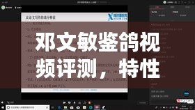 邓文敏鉴鸽视频评测，特性、体验与目标用户分析——历史上的11月14日回顾