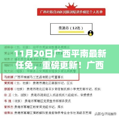 广西平南最新任免名单揭晓，11月20日重磅更新动态