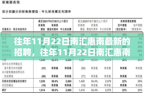 南汇惠南最新招聘动态及全面评测（往年11月22日）