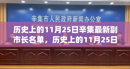 揭秘，历史上的辛集副市长名单揭晓，最新副市长名单一览无余（11月25日版）