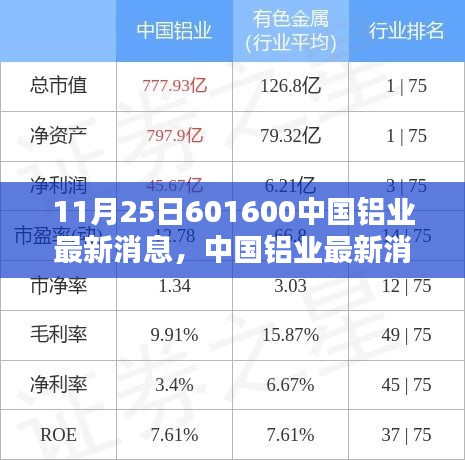 11月25日601600中国铝业最新消息，中国铝业最新消息（11月25日更新）——初学者与进阶用户操作指南