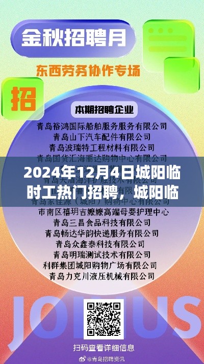 城阳临时工招聘热潮，2024年12月4日的脉动与影响