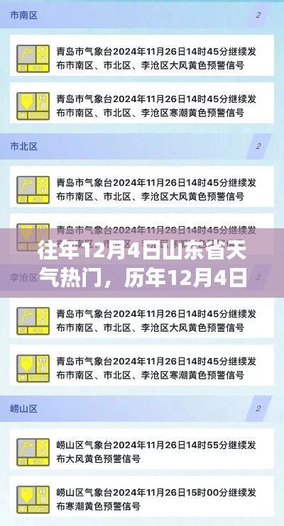 历年风云变幻，山东省天气回顾与预测——十二月四日篇