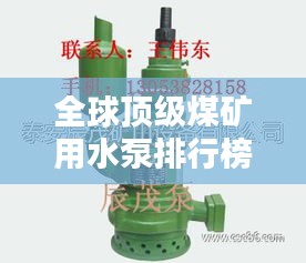 全球顶级煤矿用水泵排行榜公布