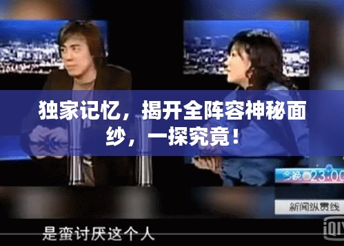 独家记忆，揭开全阵容神秘面纱，一探究竟！