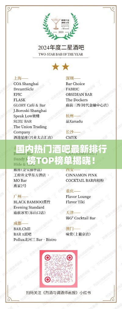 国内热门酒吧最新排行榜TOP榜单揭晓！